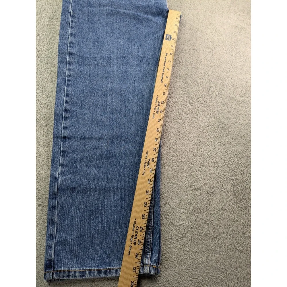 Levis 505 Regular Fit Straight Leg Blue Denim Jeans Mens 40x29 Medium Wash